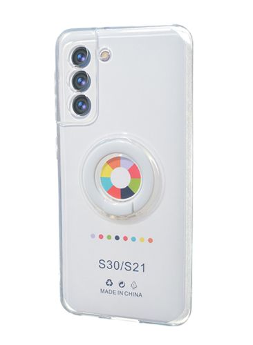 Чехол-накладка для Samsung G991F S21 NEW RING TPU белый оптом, в розницу Центр Компаньон фото 2