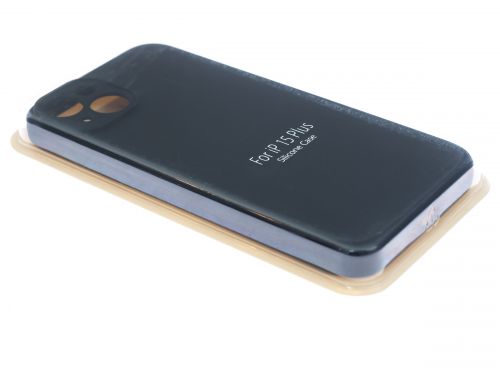 Чехол-накладка для iPhone 15 Plus VEGLAS SILICONE CASE NL Защита камеры черный (18) оптом, в розницу Центр Компаньон фото 2