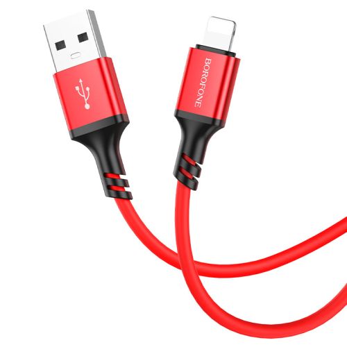 Кабель USB-Micro USB BOROFONE BX83 Silicone 2.4A 1м красный оптом, в розницу Центр Компаньон