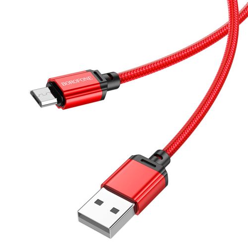 Кабель USB-Micro USB BOROFONE BX87 Sharp 2.4A 1м красный оптом, в розницу Центр Компаньон фото 2