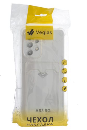 Чехол-накладка для Samsung A535F A53 VEGLAS Air Pocket прозрачный оптом, в розницу Центр Компаньон фото 4