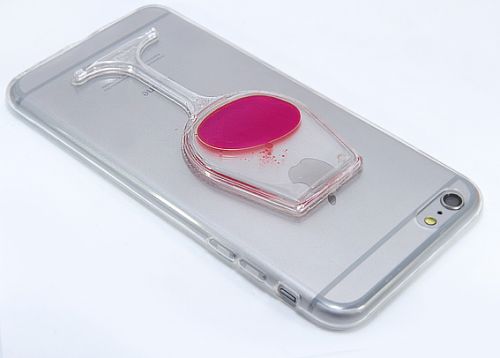 Чехол-накладка для iPhone 6/6S Plus  БОКАЛ TPU розовый оптом, в розницу Центр Компаньон фото 3