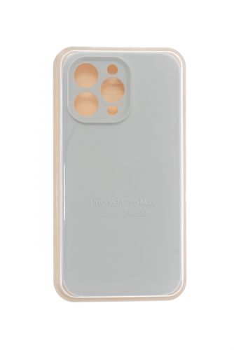 Чехол-накладка для iPhone 14 Pro Max SILICONE CASE Защита камеры белый (9) оптом, в розницу Центр Компаньон