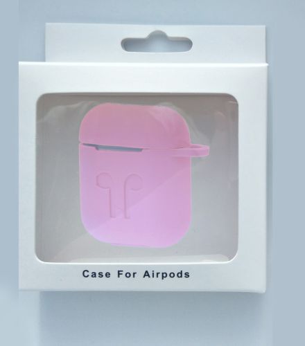 Чехол для наушников Airpods Silicone розовый оптом, в розницу Центр Компаньон фото 3