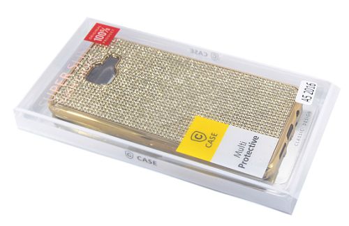 Чехол-накладка для Samsung A510 A5 C-CASE стразы РАМКА TPU золото оптом, в розницу Центр Компаньон фото 3