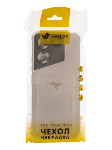 Чехол-накладка для TECNO Pova 5 VEGLAS Air Pocket прозрачный оптом, в розницу Центр Компаньон фото 4