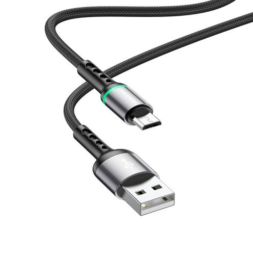 Кабель USB-Micro USB BOROFONE BU33 Color ring 2.4A 1.2м черный оптом, в розницу Центр Компаньон фото 3