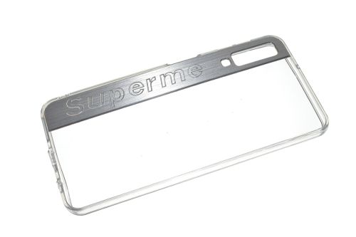 Чехол-накладка для Samsung A750F A7 2018 SUPERME TPU серебро оптом, в розницу Центр Компаньон фото 2