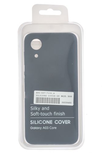Чехол-накладка для Samsung A032F A03 Core SILICONE CASE OP закрытый черный (3) оптом, в розницу Центр Компаньон фото 3