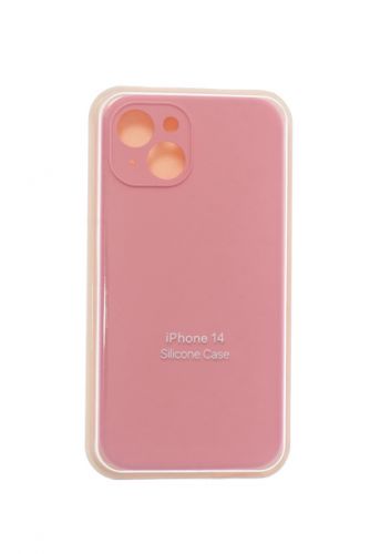 Чехол-накладка для iPhone 14 SILICONE CASE Защита камеры розовый (6) оптом, в розницу Центр Компаньон