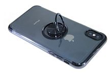 Купить Чехол-накладка для iPhone XS Max ELECTROPLATED TPU КОЛЬЦО черный оптом, в розницу в ОРЦ Компаньон