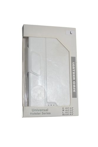 Чехол-книжка для универсал Universal slideUP L 5,1-5,5 бел оптом, в розницу Центр Компаньон фото 3