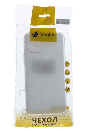 Чехол-накладка для iPhone 12 VEGLAS Air Защита камеры прозрачный оптом, в розницу Центр Компаньон фото 3