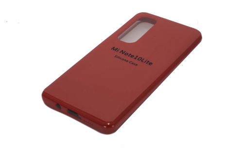 Чехол-накладка для XIAOMI Mi Note 10 Lite SILICONE CASE закрытый красный (1) оптом, в розницу Центр Компаньон фото 2