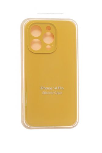 Чехол-накладка для iPhone 14 Pro SILICONE CASE Защита камеры желтый (4) оптом, в розницу Центр Компаньон
