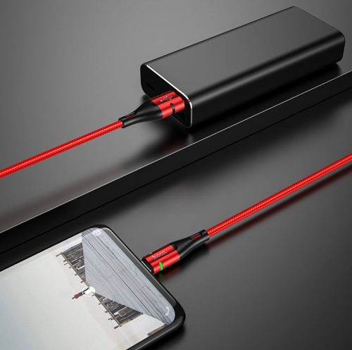 Кабель USB-Micro USB HOCO U93 Shadow 2.4A 1.2м красный оптом, в розницу Центр Компаньон фото 3