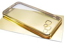 Купить Чехол-накладка для Samsung A320F A3 РАМКА TPU золото  оптом, в розницу в ОРЦ Компаньон