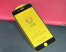 Купить Защитное стекло для iPhone 7/8 Plus FULL GLUE (желтая основа) пакет черный оптом, в розницу в ОРЦ Компаньон