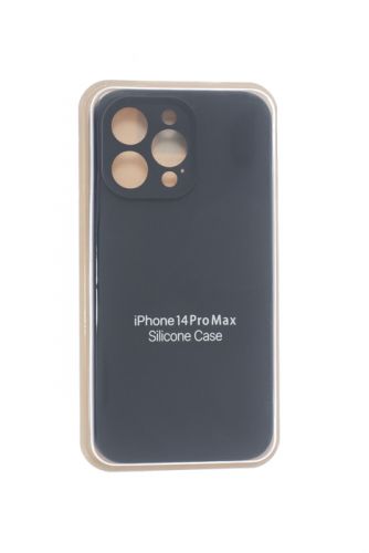 Чехол-накладка для iPhone 14 Pro Max SILICONE CASE Защита камеры темно-синий (8) оптом, в розницу Центр Компаньон