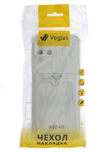 Чехол-накладка для Samsung A225F A22 VEGLAS Air Pocket прозрачный оптом, в розницу Центр Компаньон фото 4