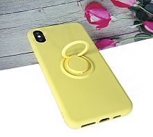 Купить Чехол-накладка для iPhone XS Max SOFT TOUCH TPU КОЛЬЦО желтый  оптом, в розницу в ОРЦ Компаньон