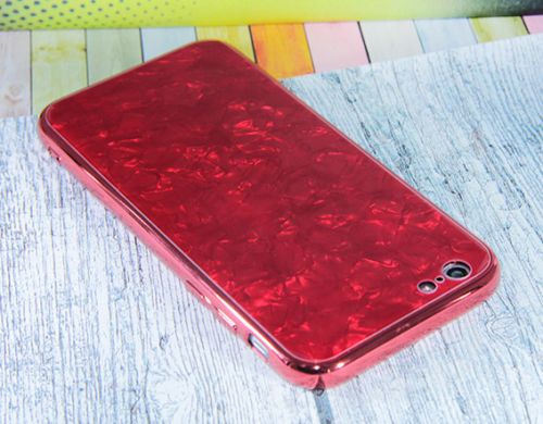 Чехол-накладка для iPhone 7/8/SE SPANGLES GLASS TPU красный																														 оптом, в розницу Центр Компаньон