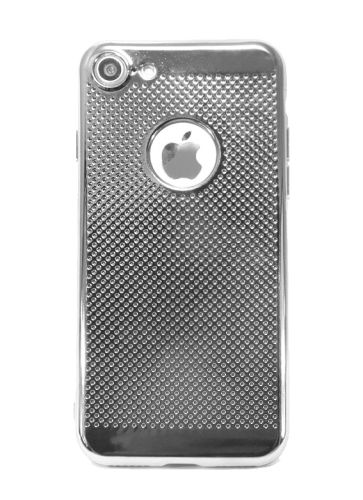 Чехол-накладка для iPhone 7/8/SE C-CASE РАМКА перфор TPU серебро оптом, в розницу Центр Компаньон фото 3