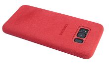 Купить Чехол-накладка для Samsung G955H S8+ ALCANTARA CASE красный оптом, в розницу в ОРЦ Компаньон