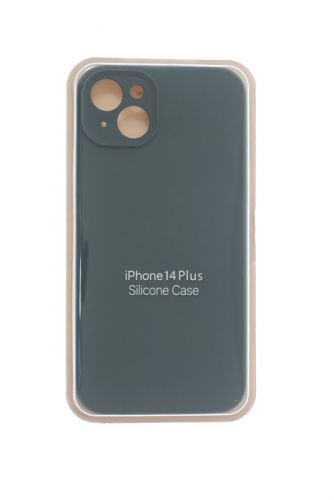 Чехол-накладка для iPhone 14 Plus SILICONE CASE Защита камеры хвойно-зеленый (58) оптом, в розницу Центр Компаньон