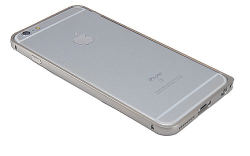 Бампер для iPhone 6/6S Plus мет 0,7мм ЗАМОК серебро оптом, в розницу Центр Компаньон фото 3