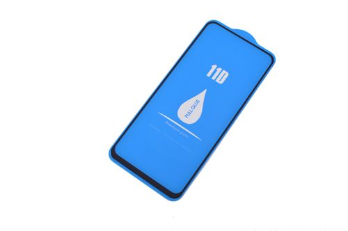Защитное стекло для Samsung M115F M11 11D FULL GLUE (синяя основа) пакет черный оптом, в розницу Центр Компаньон фото 2