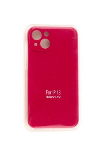 Чехол-накладка для iPhone 13 VEGLAS SILICONE CASE NL Защита камеры вишневый (36) оптом, в розницу Центр Компаньон