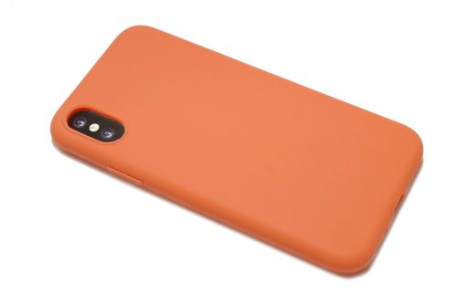 Чехол-накладка для iPhone X/XS LATEX оранжевый оптом, в розницу Центр Компаньон фото 3