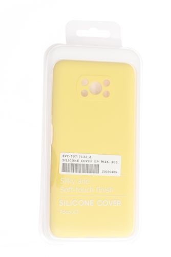 Чехол-накладка для XIAOMI Poco X3 NFC SILICONE CASE NL OP закрытый желтый (20) оптом, в розницу Центр Компаньон фото 4