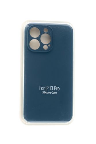 Чехол-накладка для iPhone 13 Pro SILICONE CASE NL Защита камеры темно-синий (8) оптом, в розницу Центр Компаньон