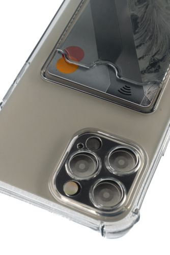 Чехол-накладка для iPhone 12 Pro Max VEGLAS Air Pocket черно-прозрачный оптом, в розницу Центр Компаньон фото 2