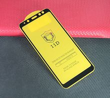 Купить Защитное стекло для Samsung A530F A8 2018 FULL GLUE (желтая основа) пакет черный оптом, в розницу в ОРЦ Компаньон