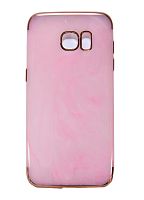 Купить Чехол-накладка для Samsung G930 S7 C-CASE МРАМОР TPU розовый оптом, в розницу в ОРЦ Компаньон