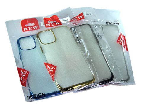Чехол-накладка для iPhone 11 Pro Max ELECTROPLATED TPU DOKA серебро оптом, в розницу Центр Компаньон фото 3