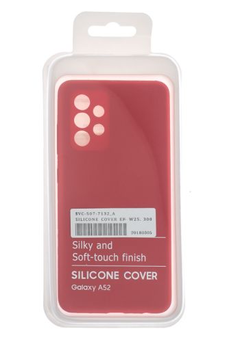 Чехол-накладка для Samsung A525F A52 SILICONE CASE OP закрытый красный (1) оптом, в розницу Центр Компаньон фото 4