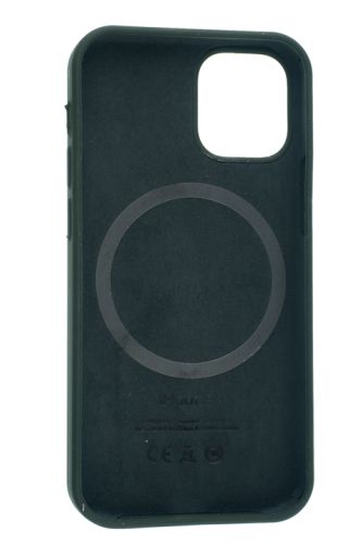 Чехол-накладка для iPhone 12 Mini SILICONE TPU поддержка MagSafe темно-зеленый коробка оптом, в розницу Центр Компаньон фото 3