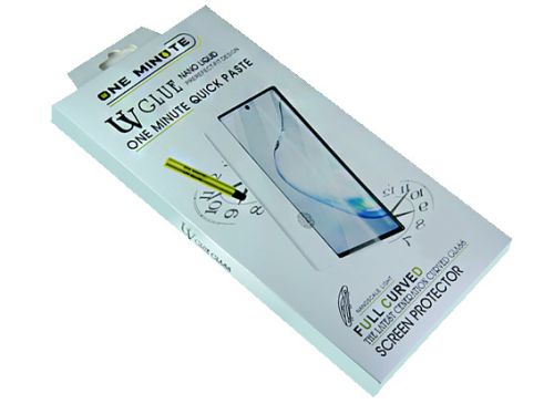 Защитное стекло для Samsung N970 Note 10 3D CURVED УФ/UV Лампа ONE MINUTE коробка прозрачный оптом, в розницу Центр Компаньон фото 2