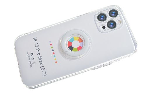 Чехол-накладка для iPhone 12 Pro Max NEW RING TPU белый оптом, в розницу Центр Компаньон фото 2