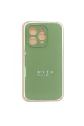 Чехол-накладка для iPhone 14 Pro SILICONE CASE Защита камеры оливковый (1) оптом, в розницу Центр Компаньон