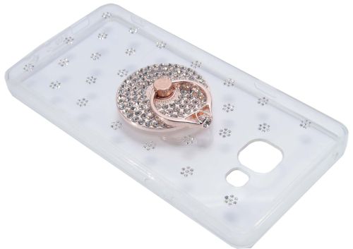 Чехол-накладка для SAMSUNG A710 YOUNICOU стразы кольцо Круг PC+TPU оптом, в розницу Центр Компаньон