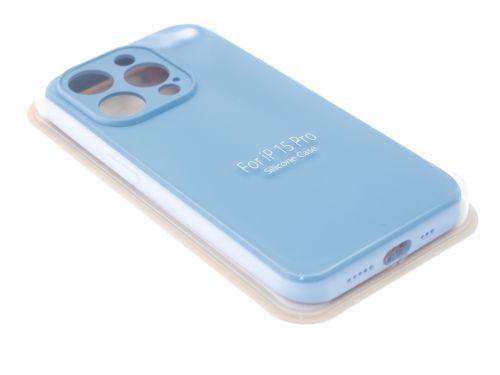 Чехол-накладка для iPhone 15 Pro VEGLAS SILICONE CASE NL Защита камеры сиренево-голубой (5) оптом, в розницу Центр Компаньон фото 2