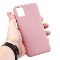 Купить Чехол-накладка для Samsung A715F A71 SILICONE CASE закрытый светло-розовый (18) оптом, в розницу в ОРЦ Компаньон