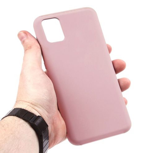 Чехол-накладка для Samsung A715F A71 SILICONE CASE NL светло-розовый (18) оптом, в розницу Центр Компаньон