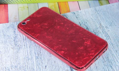 Чехол-накладка для iPhone 6/6S SPANGLES GLASS TPU красный																														 оптом, в розницу Центр Компаньон фото 3