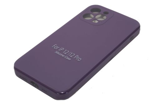 Чехол-накладка для iPhone 12 Pro VEGLAS SILICONE CASE NL Защита камеры фиолетовый (45) оптом, в розницу Центр Компаньон фото 2